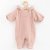 Detský eshop - Dojčenská kombinéza s kapucňou Frosty pink