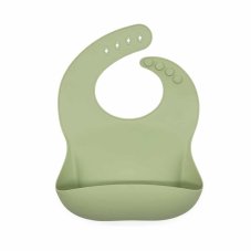 Detský silikónový podbradník (Olive green) - zelený od značky Martons