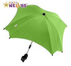 Detský eshop: Slnečník, dáždnik do detský kočíka baby nellys  - zelený