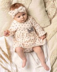 Detský eshop: Dojčenské šatôčky-body s dlhým rukávom Nicol Sara